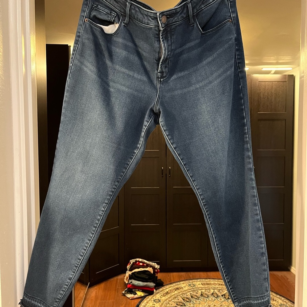 Old Navy Deep Blue Fleece Lined Jeans